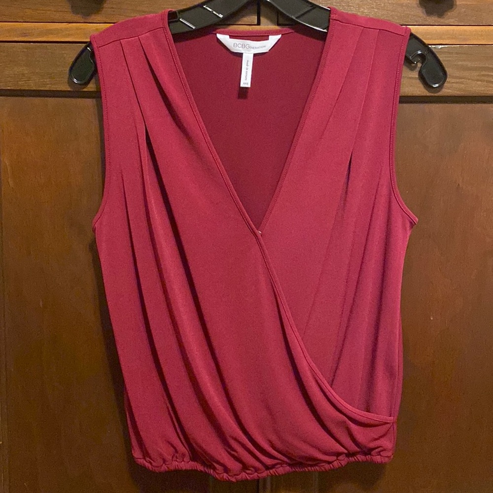 BCBGeneration burgundy top